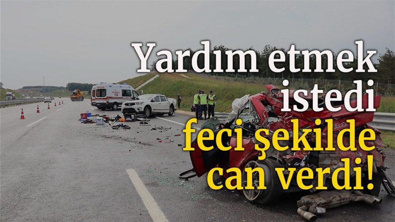 Yardım etmek istedi, feci şekilde can verdi!